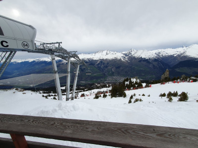 Depuis le sommet de Mont Blanc: Vue sur les Arcs 1600 et Bourg st Maurice tout en bas