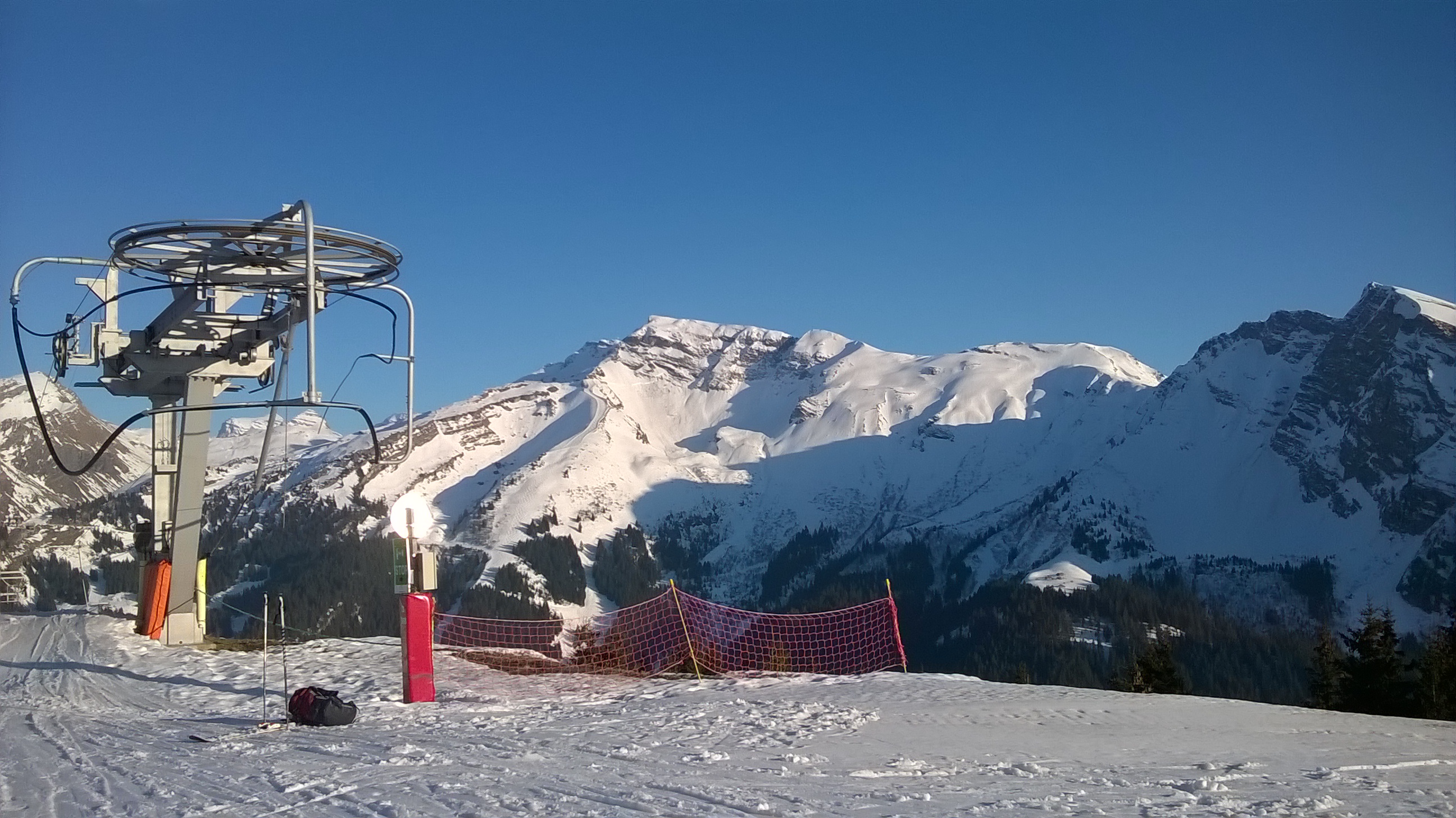 arrivée du baron et au fond nos runs de l aprem