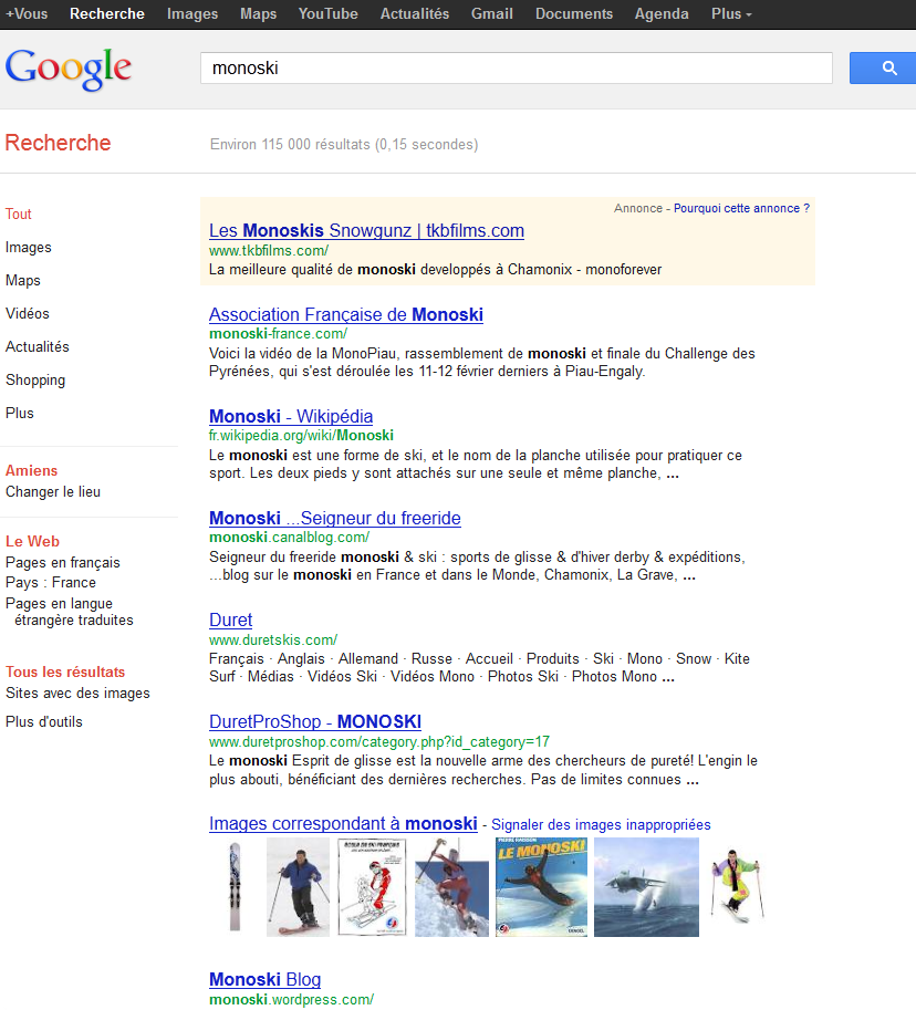 Recherche Google