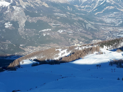 La neige est bonne, même si elle commence à durcir, un peu comme partout ailleurs ...