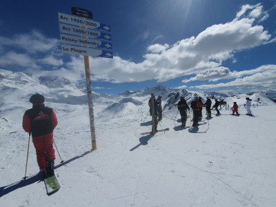 On est reparti aux Arcs 2000 et son magnifique plateau tout blanc