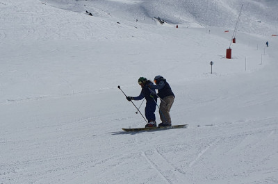 Lundi: Tim et David les frérots de la TMS, première en tandem : carving et pointes de vitesse prometteuses pour un prochain Derby