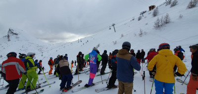 quelques allures d'attente d'un départ de derby, que nenni, c'est juste pour la sensation de privatiser la piste