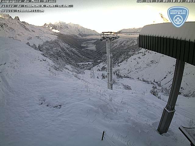 vallee de chamonix vu du sommet du tour