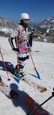 Timéo, rider émérite de la Team des Arcs pour entre autre ses podiums dont un au mondial 2026