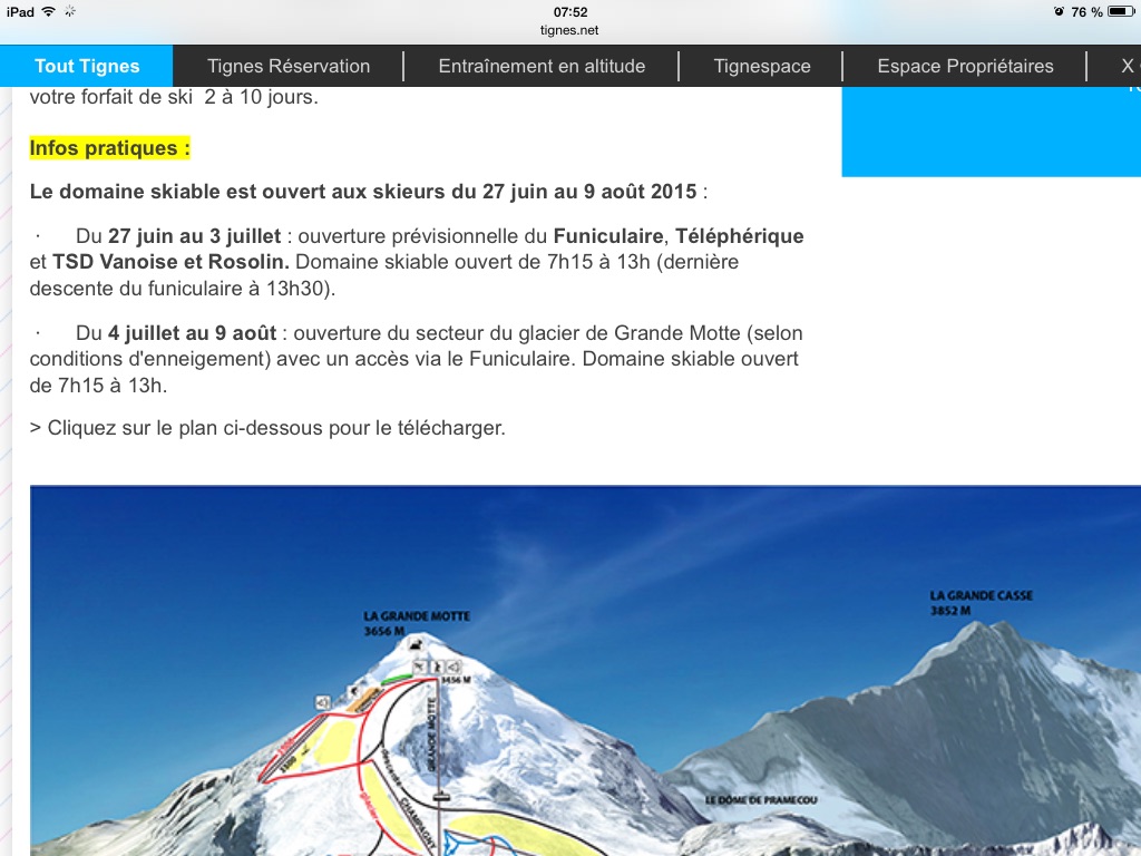 Tigne ete