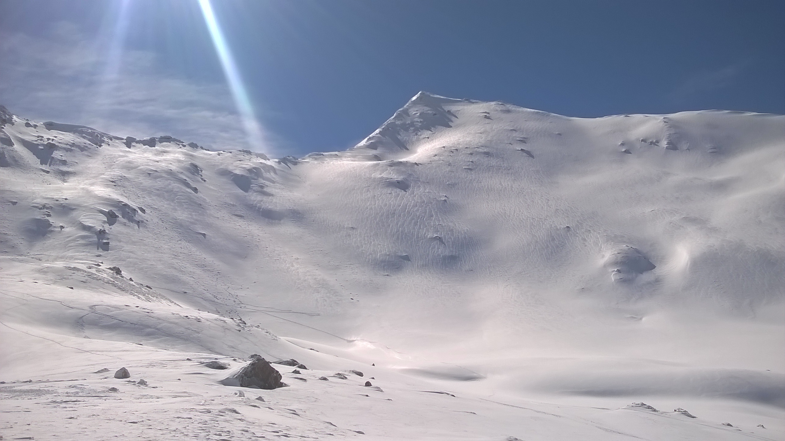 pointe de cugne,,au dessus du domaine de val cenis vendredi matin