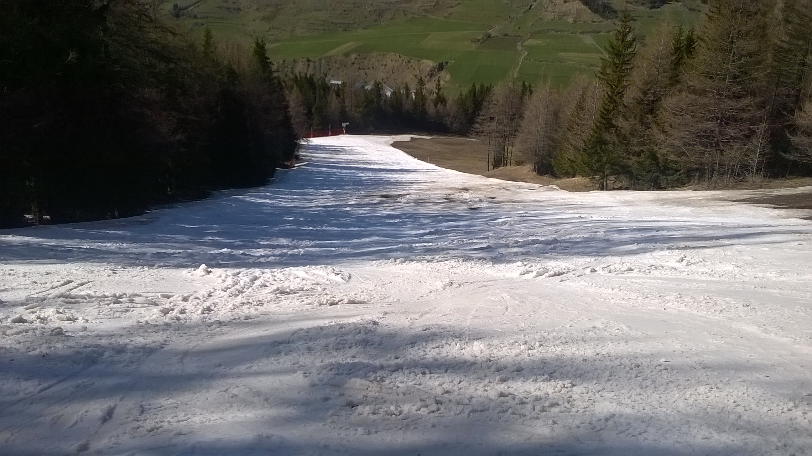 depart 2800m <br />arrivée 1460m