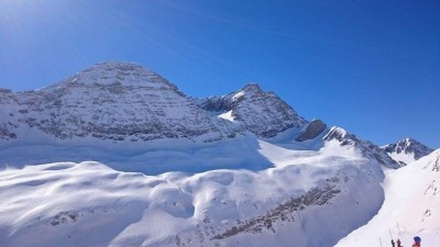 Départ col de tente avec le passage sous le Taillon