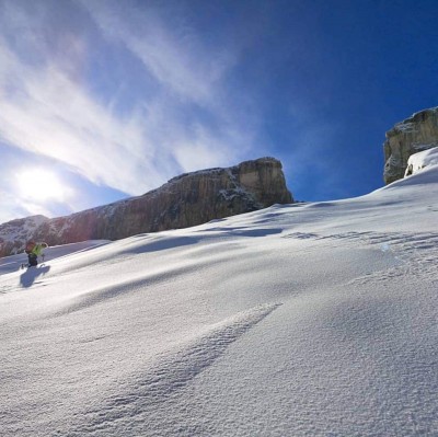 Dernière montée à la brèche depuis le refuge