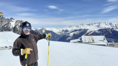 Du sommet, verbier   au bout du gant